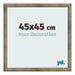 Marco de Fotos 45x45 cm Metal Vintage MDF Bologna Delantera Tamano | Yourdecoration.es