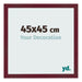 Marco de Fotos 45x45 cm Vino Tinto Barrido MDF Bologna Delantera Tamano | Yourdecoration.es