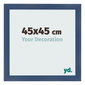 Marco de Fotos 45x45cm Azul Oscuro Barrido MDF Pisa Delantera Tamano | Yourdecoration.es