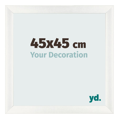 Marco de Fotos 45x45cm Blanco Vintage MDF Pisa Delantera Tamano | Yourdecoration.es
