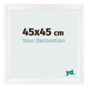 Marco de Fotos 45x45cm Blanco Vintage MDF Pisa Delantera Tamano | Yourdecoration.es