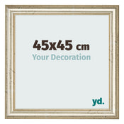 Marco de Fotos 45x45cm Brillo Metalico MDF Lazio Delantera Tamano | Yourdecoration.es
