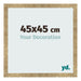 Marco de Fotos 45x45cm Dorado Antiguo MDF Bologna Delantera Tamano | Yourdecoration.es