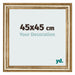 Marco de Fotos 45x45cm Dorado Antiguo MDF Lazio Delantera Tamano | Yourdecoration.es