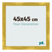 Marco de Fotos 45x45cm Dorado Vintage MDF Pisa Delantera Tamano | Yourdecoration.es