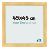 Marco de Fotos 45x45cm Dorado Vintage MDF Pisa Delantera Tamano | Yourdecoration.es