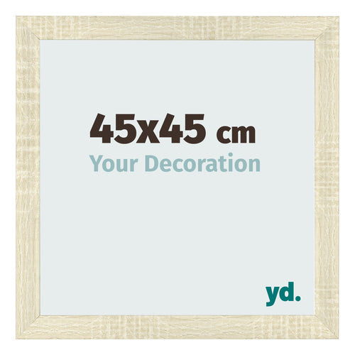 Marco de Fotos 45x45cm Roble Sonoma MDF Pisa Delantera Tamano | Yourdecoration.es