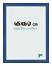 Marco de Fotos 45x60 cm Azul Oscuro MDF Bologna Delantera Tamano | Yourdecoration.es