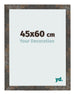 Marco de Fotos 45x60 cm Metal Oxidado MDF Bologna Delantera Tamano | Yourdecoration.es