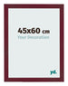 Marco de Fotos 45x60 cm Vino Tinto Barrido MDF Bologna Delantera Tamano | Yourdecoration.es