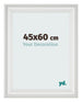 Marco de Fotos 45x60cm Blanco Barrido MDF Lazio Delantera Tamano | Yourdecoration.es