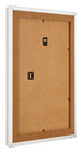 Marco de Fotos 45x60cm Blanco Barrido MDF Lazio Trasera Oblicuo | Yourdecoration.es