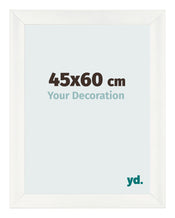 Marco de Fotos 45x60cm Blanco Vintage MDF Pisa Delantera Tamano | Yourdecoration.es