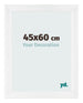 Marco de Fotos 45x60cm Blanco Vintage MDF Pisa Delantera Tamano | Yourdecoration.es
