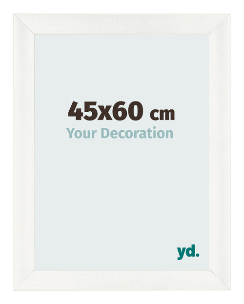 Marco de Fotos 45x60cm Blanco Vintage MDF Pisa Delantera Tamano | Yourdecoration.es
