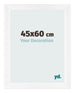 Marco de Fotos 45x60cm Blanco Vintage MDF Pisa Delantera Tamano | Yourdecoration.es