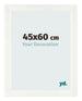 Marco de Fotos 45x60cm Blanco Vintage MDF Pisa Delantera Tamano | Yourdecoration.es