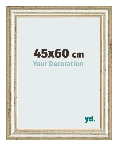Marco de Fotos 45x60cm Brillo Metalico MDF Lazio Delantera Tamano | Yourdecoration.es