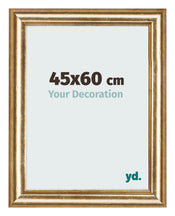 Marco de Fotos 45x60cm Dorado Antiguo MDF Lazio Delantera Tamano | Yourdecoration.es