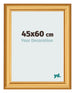 Marco de Fotos 45x60cm Dorado Matte MDF Lazio Delantera Tamano | Yourdecoration.es