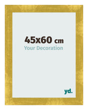 Marco de Fotos 45x60cm Dorado Vintage MDF Pisa Delantera Tamano | Yourdecoration.es