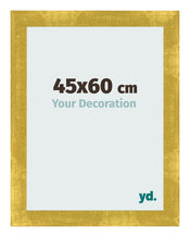 Marco de Fotos 45x60cm Dorado Vintage MDF Pisa Delantera Tamano | Yourdecoration.es