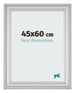 Marco de Fotos 45x60cm Plateado Mate MDF Lazio Delantera Tamano | Yourdecoration.es