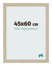 Marco de Fotos 45x60cm Roble Sonoma MDF Bologna Delantera Tamano | Yourdecoration.es