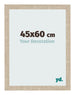 Marco de Fotos 45x60cm Roble Sonoma MDF Bologna Delantera Tamano | Yourdecoration.es