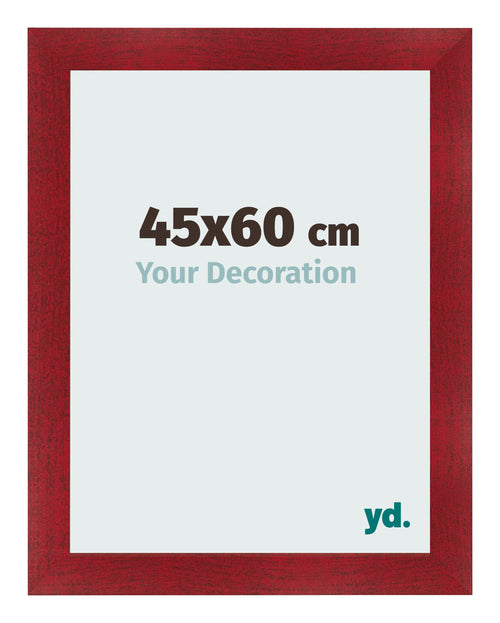 Marco de Fotos 45x60cm Vino Tinto Barrido MDF Pisa Delantera Tamano | Yourdecoration.es
