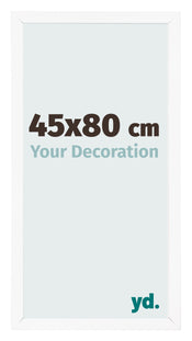 Marco de Fotos 45x80 cm Blanco Mate MDF Bologna Delantera Tamano | Yourdecoration.es