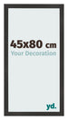 Marco de Fotos 45x80 cm Negro Mate MDF Bologna Delantera Tamano | Yourdecoration.es
