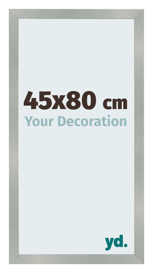 Marco de Fotos 45x80cm Aluminio Cepillado MDF Bologna Delantera Tamano | Yourdecoration.es