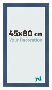 Marco de Fotos 45x80cm Azul Oscuro Barrido MDF Pisa Delantera Tamano | Yourdecoration.es