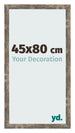 Marco de Fotos 45x80cm Azul Y Dorado Fusionado MDF Bologna Delantera Tamano | Yourdecoration.es