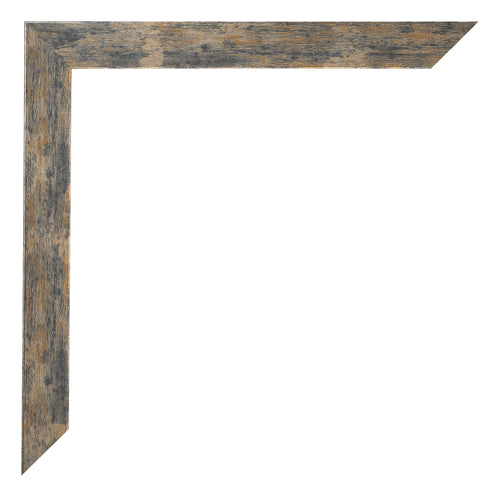 Marco de Fotos 45x80cm Azul Y Dorado Fusionado MDF Bologna Detalle Esquina | Yourdecoration.es