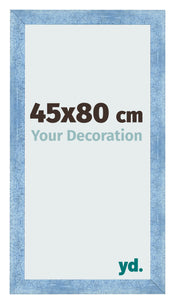 Marco de Fotos 45x80cm Claro Azul Barrido MDF Pisa Delantera Tamano | Yourdecoration.es