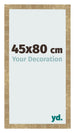 Marco de Fotos 45x80cm Dorado Antiguo MDF Bologna Delantera Tamano | Yourdecoration.es