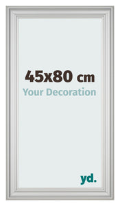 Marco de Fotos 45x80cm Plateado Mate MDF Lazio Delantera Tamano | Yourdecoration.es