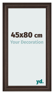 Marco de Fotos 45x80cm Roble Oscuro MDF Lazio Delantera Tamano | Yourdecoration.es