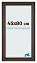 Marco de Fotos 45x80cm Roble Oscuro MDF Lazio Delantera Tamano | Yourdecoration.es