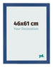 Marco de Fotos 46x61 cm Azul Oscuro MDF Bologna Delantera Tamano | Yourdecoration.es