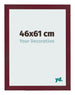 Marco de Fotos 46x61 cm Vino Tinto Barrido MDF Bologna Delantera Tamano | Yourdecoration.es