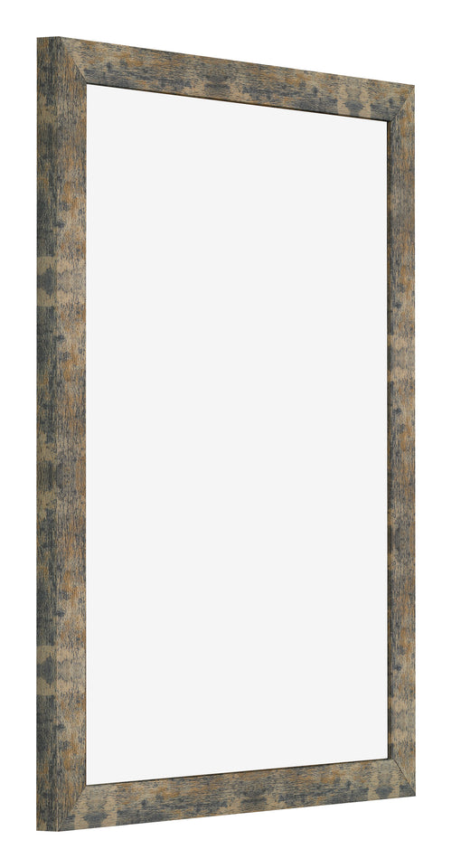 Marco de Fotos 46x61cm Azul Y Dorado Fusionado MDF Bologna Delantera Oblicuo | Yourdecoration.es