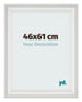 Marco de Fotos 46x61cm Blanco Barrido MDF Lazio Delantera Tamano | Yourdecoration.es