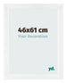 Marco de Fotos 46x61cm Blanco Vintage MDF Pisa Delantera Tamano | Yourdecoration.es
