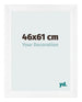Marco de Fotos 46x61cm Blanco Vintage MDF Pisa Delantera Tamano | Yourdecoration.es