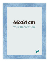 Marco de Fotos 46x61cm Claro Azul Barrido MDF Pisa Delantera Tamano | Yourdecoration.es
