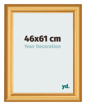 Marco de Fotos 46x61cm Dorado Matte MDF Lazio Delantera Tamano | Yourdecoration.es