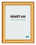 Marco de Fotos 46x61cm Dorado Matte MDF Lazio Delantera Tamano | Yourdecoration.es
